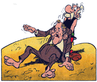 Uderzo als Karikatur