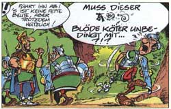 schimpfender Legionär