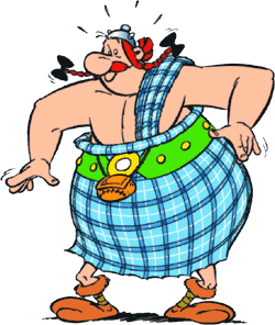 Obelix im Kilt