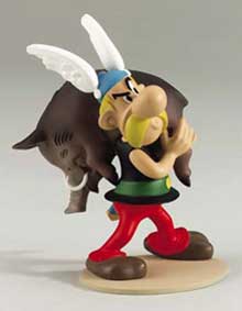 Asterix mit Wildschwein