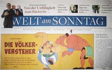 Asterix in Welt am Sonntag